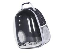 KIMISS Expandable Pet Carrier Backpack for Cats and Dogs - Cat Backpack Carrier with Transparent Window and Breathable Design - Pet Supplies/Dogs/ & Travel Products/ (Black)