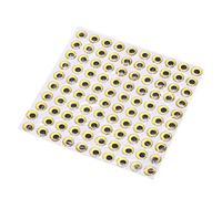 KIMISS Fish Eyes Sticker Set - 3D Holographic Fishing Lure Eyes, 100PCS Artificial Simulation for Bait Accessories (Gold)