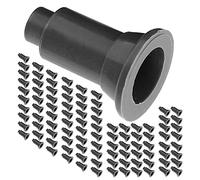 KIMISS Fish Tank Divider Support Feet 100Pcs/Set Aquarium Isolation Board Support Feet for Fish Tank Divider Egg Crate Tray (Black)