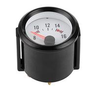 KIMISS Fit for 2in Pointer Voltage Gauge, 8-16V Measurement Range, High Accuracy Blue LED Voltmeter for 12V Cars, Easy to Read, Universal Car Voltage Display