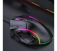 KIMISS Fit for Gaming Mouse RGB Wired 12800DPI with 12 Programmable Keys & Colorful Lighting for Enhanced Gaming Experience