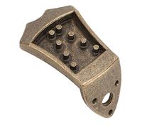 KIMISS Fit for Mandolin Tailpiece Metal Bridge Replacement for 8 String Mandolin - Upgrade Your Sound and Performance with Enhanced Support and Noise Reduction (Bronze)