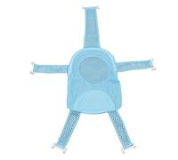 KIMISS Five Corner Bath, Universal Breathable Mesh Soft Headrest Baby Net for Infant Support Skid Proof Adjustable (Blue)