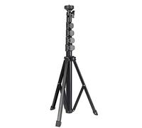 KIMISS FL019 Light Stand, Photography Photo Studio Stands Aluminum Alloy Black Multifunction Adjustable Booms & for Video e Phone Live Bracket Photograph Tripod Mobile