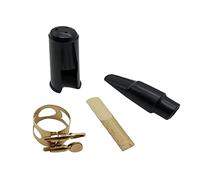 KIMISS Flat E Alto Saxophone Protective Cover Set with Ligature Fastener, Mouthpiece, and Reed - Essential Accessory for Musicians