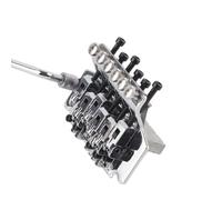 KIMISS Floyd Rose Style Electric Guitar Tremolo Bridge System - Double Rocking Spring Stabilizer, Enhanced Vibrato Control (Silver)