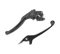 KIMISS Folding Aluminum Clutch Brake Lever Set Glossy Black for 22mm/0.87in Motorcycle
