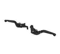 KIMISS Folding Clutch Lever CNC 6061 Aluminum Alloy Adjustable Length for Fit for Trail 125, Monkey 125, Super CUB110, CT125 Cub, DAX125 (Black)