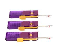 KIMISS Folding Seam Rippers for Sewing - 3 Pieces 180 Degree Rotation Purple Thread Rippers for DIY Crafts and Household Use