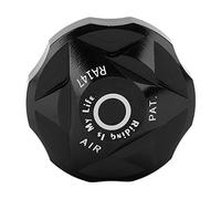KIMISS Front Fork Air, Suspension Gas Giant Crest Fork Chamber Cover Bicycle Shock Cap Air Valve Cap Aluminium Alloy for Mountain BikeBlack