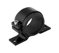 KIMISS Fuel Pump Clamp Fuel Filter Bracket Fuel Pump Mounting Bracket 50mm Fuel Pump Bracket Aluminum Alloy Car Fuel Pump Mounting Bracket Single Filter Clamp Cradle (Black)