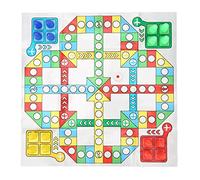 KIMISS Fun Board Game Chess Set - Portable Plastic Chessboard for Easy Storage & Parent- Interaction - Ideal for Parties, Travel & Leisure Activities (Type1)