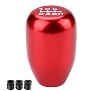 KIMISS Gear Shift Knob Gear knobs 6 Speed, Car Universal Modification Manual Knob Gear Shift Head Shifter 6 Speed(Red)