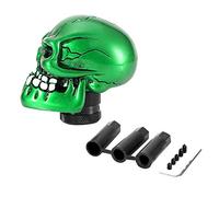 KIMISS Gear Shift Knob Lever, Universal Car Modified Gear Shift Knob Stick Lever Shifter Skeleton Skull Head (Green)