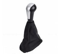 KIMISS Gear Shift Knob Shift Knob Boot Shifter Cover 5 Speed Ergonomic Slip Proof Wear Proof Dust Cover Plastic PU Leather Replacement for 2011-2016 (Silver)