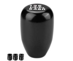 KIMISS Gear Shifter Head Car Gear Shift Knob Universal Gear Knob 6 Speed Gear Shift Knob Modification Manual Knob Gear Shift Head Shifter 6 Speed (Black)