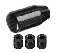 KIMISS Gear Shifter Head Carbon Fibre Gear Knob Universal Shifter Knob Universal Car Manual Shift Stick Carbon Fibre Auto with 8/10/12mm Self Tapping Screws