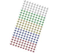 KIMISS Gift Pull Bows for Festive Decoration - 200PCS Wrap Ribbon Pull Bows 3CM Colorful Plastic - Versatile Use for Holiday Party Gifts