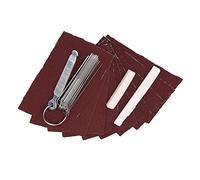 KIMISS Guitar Nut Files Set & Bone Bridge Saddle for Acoustic Guitars, 13 Round Files & Sand Paper, Perfect for Luthier Maintenance