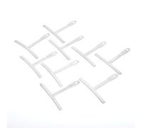 KIMISS Guitar Radius Gauge Tool for Measurement + 9 Pcs Stainless Steel T Shape Ruler for Fingerboard Measurement + Professional Luthier Tool (Silver)