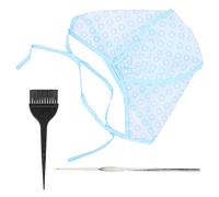 KIMISS Hair Highlights Cap Set - Reusable Highlighting Cap with Dyeing Brushes & Hook Needle for Easy Hair Col At Home