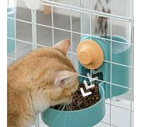 KIMISS Hanging Automatic Pet Water Bottle Bowl - Dog Automatic Feeder Cats Dogs Rabbits - 1L Capacity (Green)