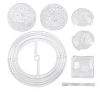 KIMISS Health Gear 3D, 3-D Puzzles Jigsaw For Adults Puzzle Crystal Blocks Translucent DIY SaturnShaped 40 Pieces Gifts Adult and Children For Desk Decoration Gray Toy Grey (Transparent)