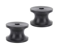 KIMISS Heavy Duty Boat Trailer Roller Assembly for Enhanced Towing - 2 Pcs Black Nylon Bow Roller with Superior Performance for Yacht Lifeboat