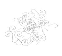 KIMISS Heavy Duty Metal S Shape Hooks 60pcs Mini Multi Purpose Hook Christmas Tree Holder Decoration - Flexible Ornament Hangers for Holiday Decoration (Silver)