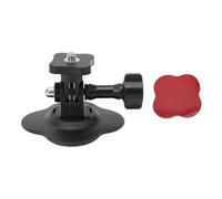 KIMISS Helmet Camera Mount, ABS TPU Flexible Adhesive Mount with 1 4 Inch Screw and 180 Rotating Base, Curved Flat Helmet Sticky for Biking Skiing for OSMO 3 Action 6