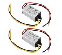 KIMISS High Efficiency 2PCS DC 24V to 12V Voltage Converter for Vehicles, Boats, Solar Systems - Compact 2A Power Regulator