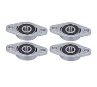 KIMISS High Performance 4Pcs Flange Mounted Bearing Horizontal Trapezoidal Screw Bracket Support for 3D Printer T8 High Compatibility