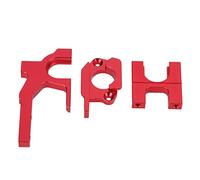 KIMISS High-Performance RC Motor Mount for 104001 1/10 RC Car Aluminum Alloy Motor Mount Base with Adjustable Bracket - Premium Holder for 104001 Rewritten (Red)