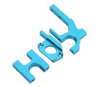 KIMISS High-Performance RC Motor Mount for 104001 1/10 RC Car Aluminum Alloy Motor Mount Base with Adjustable Bracket - Premium Holder for 104001 Rewritten (Blue)