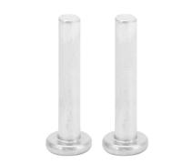 KIMISS High Strength Flat Head Solid Rivets 100pcs M2.5 * 12/14/16mm Aluminum Rivets for Repairing Applications - Countersunk Solid (M2.5 * 14)