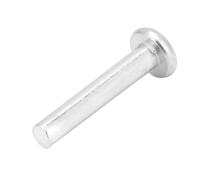 KIMISS High Strength Flat Head Solid Rivets 100pcs M2.5 * 12/14/16mm Aluminum Rivets for Repairing Applications - Countersunk Solid (M2.5 * 16)