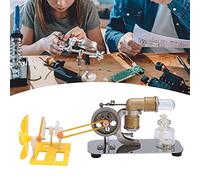 KIMISS High Temperature Stirling Engine Model Kit with DIY Accessories for Physics E on and Scientific Experiments