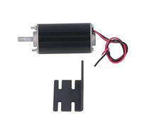KIMISS High Torque DC Motor 12V Adjustable Speed Control for Projects, Low Noise, 50W Power, Large Torsion Micro Motor (12V 3000rpm with Bracket)