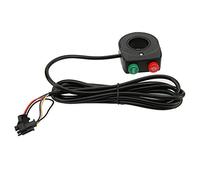 KIMISS Horn Headlight Switch, Push Button Actuator, ON-None-ON Operation, Black, Handlebar Replacement Part for Light Switch, 22.5mm Handlebar