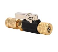 KIMISS HVAC Valve Remover Installer Tool with Dual O Ring Seal and Adjustable Tip for 1/4 Inch System Connection B 20 Microns Vacuum,Essential HVAC Tools
