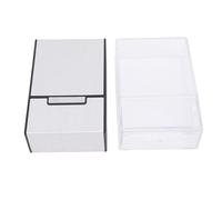 KIMISS ID Badge Holder Case 2pcs Clear and Metal for IDs, Keys & Cards - Durable Hard Plastic Camping Travel Use