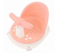KIMISS Infant Shower Chair - Foldable Soft Detachable Handle Baby Bath with Suction Cups for Easy Use in Washrooms and Bathrooms (Rosy)
