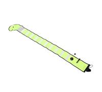 KIMISS Inflatable Diving Surface Marker - 5.9FT Nylon Safety Signal Tube for Diving with Air Release Valve (Fluorescent Yellow)