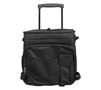 KIMISS Insulated Rolling Cooler Bag Professional Ox Cloth Leakproof Insulated Food Storage Bag for Camping Outdoor Picnic Black - 42-Can Leakproof Portable