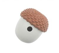 KIMISS Interactive Dog Puzzle Toy - Bite Resistant Silicone Slow Feeder Ball for Small/Medium Dogs,Engaging Treat Dispensing Enrichment Game (Coffee with Grey)