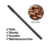 KIMISS Irish Tin Whistle D Key - Traditional Copper Blowing Instrument for Beginners with Storage Pouch (Black)