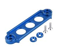 KIMISS JDM Battery Tie Down Car Battery Bracket Car Battery Mounting Bracket Heavy Duty Aluminum Car Universal Battery Tie Down Bracket Hold Lock Anodized for CRX (Blue)