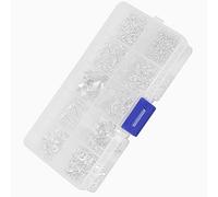 KIMISS Jewelry Earrings Making Accessory DIY Craft Kit with Lobster Clasp and Earring Hooks - Complete Set for Jewelry Supply and Repair (Silver-Single Box)