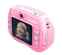 KIMISS Kids Instant Camera, Dual Lens System, 1080P HD Video & 12MP Images, 2.4-inch IPS Screen, Stickers & Pens, 1500mAh Battery, 5 Rolls Printing Paper, Safe Materials for Ages 3-10, (Pink)