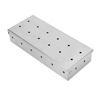 KIMISS Large Capacity Stainless Steel Smoker Box for BBQ - Wood Chip Smoking Box for Grills, Barbecue Accessories for Enhanced Flavor